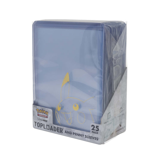 Pack combiné de 25 Toploader et Penny Sleeves Pikachu - Ultra Pro