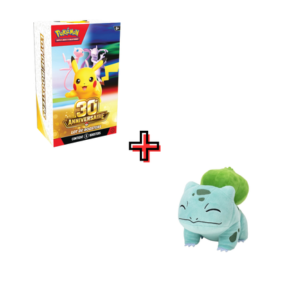 Bundle 30e Anniversaire - FR + Peluche Pokémon