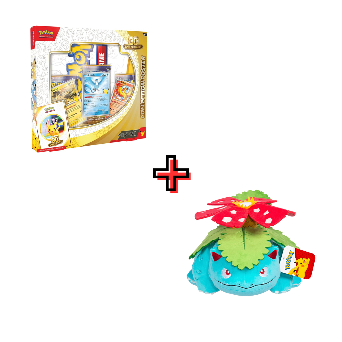 Coffret Poster 30e Anniversaire - FR + Peluches / Accessoires TCG