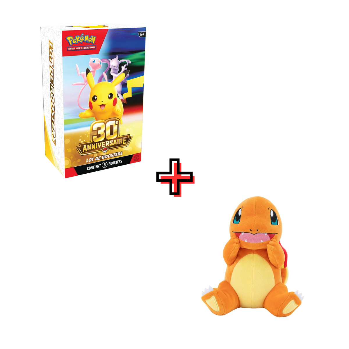 Bundle 30e Anniversaire - FR + Peluche Pokémon