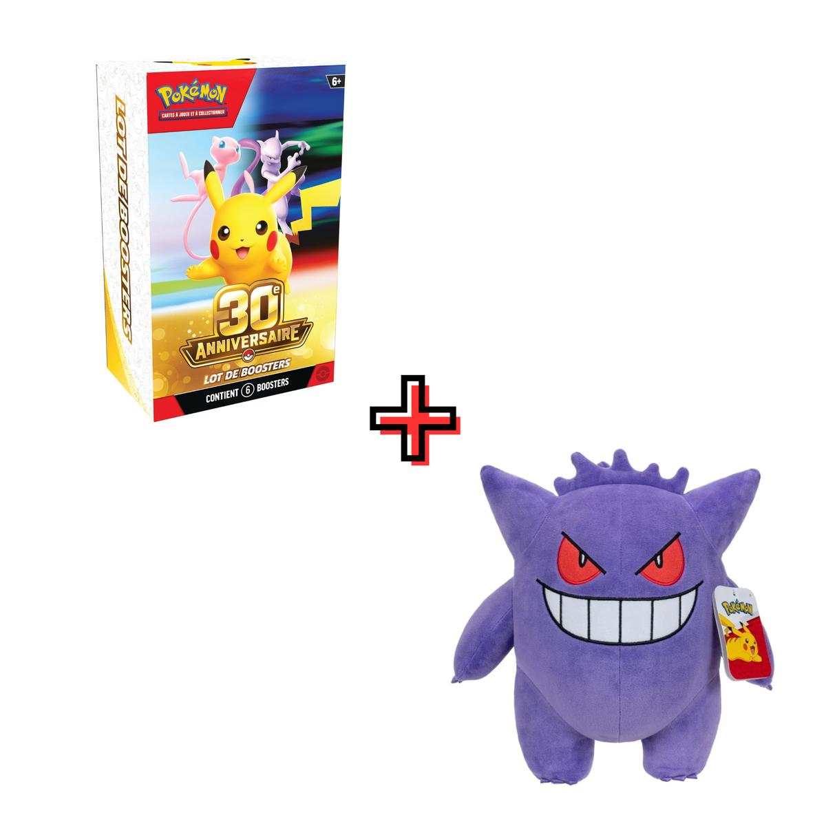 Bundle 30e Anniversaire - FR + Peluche Pokémon