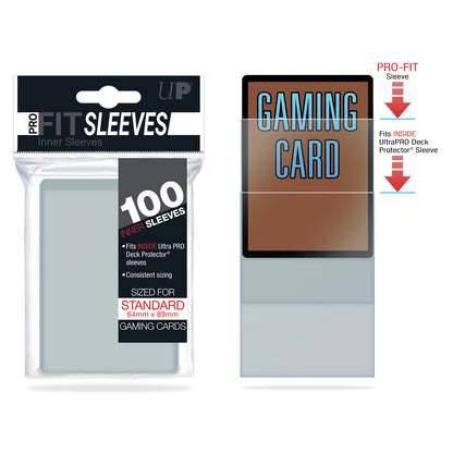 100 Sleeves Transparentes Perfect Fit Standard Size - Ultra Pro