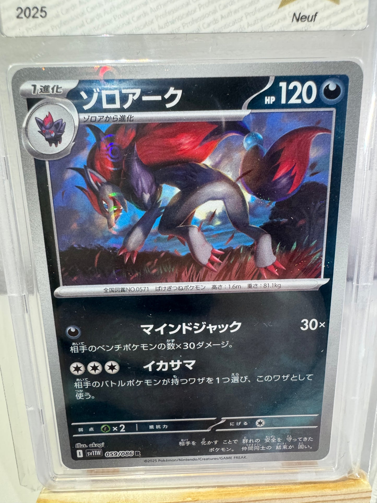 Zoroark Reverse Pokeball (sv11W 059) JP - PCA 9,5